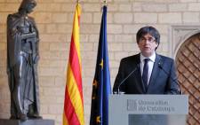 Ousted Catalan leader Carles Puigdemont. Picture: @catalangov/Twitter.