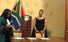 Stella Ndabeni-Abrahams was appointed to take over the merged the Communications and Telecommunications and Postal Services Departments. Picture: @SAGovNews/Twitter