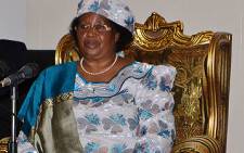 Malawi President Joyce Banda. Picture: AFP