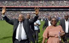 President Jacob Zuma at the Universal Church of the Kingdom of God Good Friday event at the Ellis Park Stadium on Friday, 14 April 2017. Picture: Twitter: @PresidencyZA