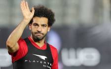 Egypt's Mohamed Salah waves for fans during a World Cup training session at  Cairo international stadium on 9 June 2018. Picture: Reuters. 