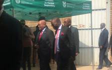 President Jacob Zuma arriving at the Kgosi Mampuru Prison for the 40th anniversary of Steve Biko's death. Picture: Clement Manyathela/EWN.