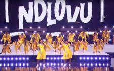 A screengrab of the Ndlovu Youth Choir performing in the grand finale of 'America's Got Talent' on 17 September 2019.