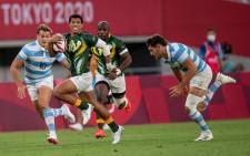 Argentina defeated the Blitzboks in their Olympic Sevens quarterfinal match on 27 July 2021. Picture: Anton Geyser/SASPA/SASI