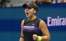 FILE: Bianca Andreescu of Canada celebrates a point against Elise Mertens of Belgium during their Quarter-finals Women's Singles match at the 2019 US Open at the USTA Billie Jean King National Tennis Center in New York on 4 September 2019. Picture: AFP