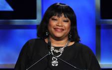 FILE: Zindzi Mandela speaks onstage during the 2013 BAFTA LA Jaguar Britannia Awards presented by BBC America at The Beverly Hilton Hotel on 9 November 2013 in Beverly Hills, California. Picture: AFP