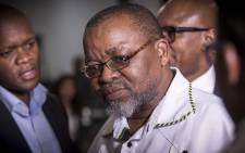 Gwede Mantashe of the ANC's NEC addresses the media at Luthuli House on Fees Must Fall. Picture: Thomas Holder/EWN