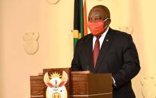 President Cyril Ramaphosa addresses the nation on the coronavirus measures on 13 May 2020. Picture: GCIS.