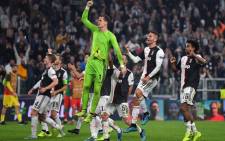 Juventus players celebrate after beating Lokomotiv Moscow 2-1 on 22 October 2019. Picture: @juventusfcen/Twitter.