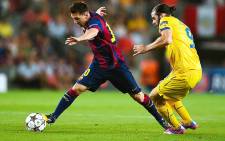 Barca's Leo Messi in action during a Champions League game against Apoel FC. Picture: Leo Messi Facebook page.