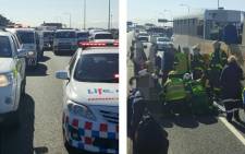More than 20 people were injured in a crash involving two buses on the N2 Highway. Picture: Lima charlie1/Supplied.