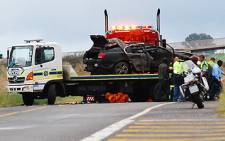 Police at a scene of an accident. Picture: Supplied