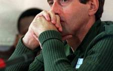 FILE: Eugene De Kock at the amnesty hearing of two former Vlakplaas operatives at the Truth and Reconciliation Commission, 17 November 1997. Picture: AFP.