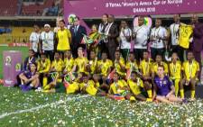 Banyana Banaya receive their runners-up medals following their defeat to Nigeria in the Women's Africa Cup of Nations final in Accra, Ghana on 1 December 2018. Picture: @CAF_AWCON/Twitter