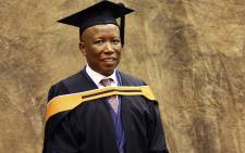 EFF leader Julius Malema graduated BA Honours degree in Philosophy with Unisa in Pretoria. Picture: Sthembiso Zulu/EWN