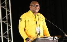 ANC Gauteng chairperson David Makhura delivers his political report at the provincial conference in Irene, Pretoria. Picture: @GautengANC/Twitter