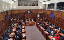 FILE: Western Cape Premier Alan Winde delivers his State of the Province Address in the provincial legislature on 18 July 2019. Picture: @alanwinde/Twitter
