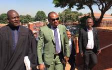 FILE: Former deputy Higher Education Minister Mduduzi Manana arrives at the Randburg Magistrate's Court on 8 November 2017. Picture: Christa Eybers/EWN.