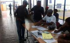 IEC officials say about 100 people have registered at Mew Way Hall in Khayelitsha so far. Picture: Siyabonga Sesant/EWN.