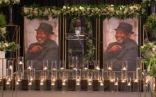 Stanley Mabuza says a few words at the memorial of Jabu Mabuza on 21 June 2021. Picture: Mia Lindeque/Eyewitness News