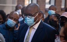 Gauteng Premier David Makhura went on a walkabout at the Wits RHI in Hillbrow, Johannesburg, on 20 April 2021. Picture: Xanderleigh Dookey/Eyewitness News.