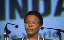 FILE. Former Mineral Resources Minister Susan Shabangu is testifying about her role in the days leading up to the Marikana shooting. Picture: AFP.