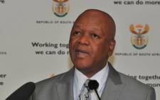 Justice Minister Jeff Radebe speaks during a government media briefing on 14 September 2012. Picture: GCIS.