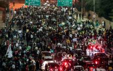 Demonstrators march during a demonstration in Sao Paulo, Brazil, on June 20, 2013, during a protest of what is now called the 'Tropical Spring' against corruption and price hikes.  Picture: AFP.