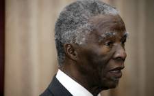 FILE: Former South African President Thabo Mbeki in August 2015. Picture: AFP.