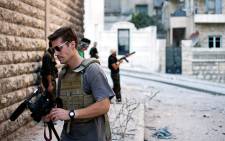 US Journalist James Foley in Syria in 2012. Picture: Manu Brabo/www.freejamesfoley.org.