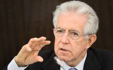 Italian Prime Minister Mario Monti. Picture: AFP.