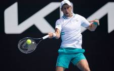 Novak Djokovic in action at the Australian Open on 10 February 2021. Picture: @AustralianOpen/Twitter.