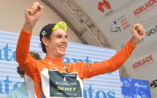 Mitchelton-SCOTT rider Daryl Impey of South Africa celebrates overall victory in the 2018 Tour Down Under on 21 January 2018. Picture: AFP
