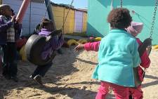 Little children playing outside Philani Health and Nutrition Centre in Khayelitsha on 25 July 2012. Picture: Nathan Adams/EWN
