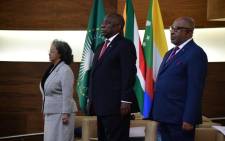 President Cyril Ramaphosa (centre) at the African Union's 3rd Men's Conference on Positive Masculinity in Pretoria on 28 November 2023. Picture: @PresidencyZA/X