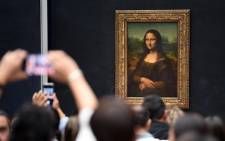 The 'Mona Lisa' at the Louvre Museum in Paris. Picture: AFP