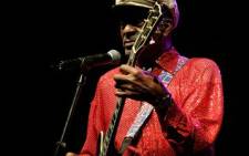US Rock and Roll legend Chuck Berry, performs in a concert held in Santa Cruz de Tenerife on 28 March 2008. AFP