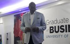 FILE: Music mogul and entrepreneur Dr Matthew Knowles at the University of Cape Town’s Graduate School of Business. Picture: Masa Kekana/EWN.