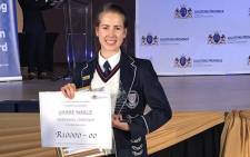Marle Grabe, Gauteng's top matriculant for 2016. Picture: @GautengProvince/Twitter