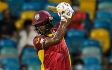 Shamarh Brooks in action for the West Indies during the T20 International match against New Zealand in Barbados on 17 August 2022. Picture: @windiescricket/Twitter