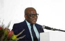 FILE: Minister of Mineral Resources, Ngoako Ramatlhodi, speaks at the 2014 Joburg Indaba on investing in mining and resources in Johannesburg on 8 October 2014. Picture: Sapa.