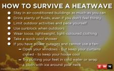 With parts of South Africa set to experience a heatwave this week, Eyewitness News has some tips on surviving the extreme heat. Picture: Eyewitness News