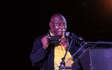 ANC President Cyril Ramaphosa launches the ANC elections manifesto at Church Square in Pretoria on 27 September 2021. Picture: Abigail Javier/Eyewitness News