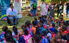 Children from across Cape Town gathered at the Company Gardens to celebrate World Read Aloud Day. Picture: KaylynnPalm/EWN.