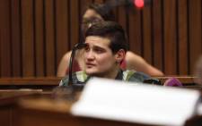 Convicted rapist Nicholas Ninow testifies in mitigation of sentence at the High Court in Pretoria on 16 October 2019. Picture: Xanderleigh Dookey/EWN