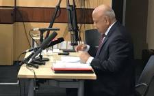 FILE: Public Enterprises Minister Pravin Gordhan gives testimony in the commission of inquiry into governance at Sars. Picture: Barry Bateman/EWN