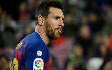Barcelona's Argentine forward Lionel Messi looks on during the Spanish league football match between FC Barcelona and Granada FC at the Camp Nou stadium in Barcelona on 19 January 2020. Picture: AFP