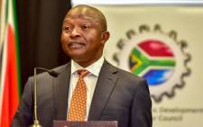 FILE: Deputy President David Mabuza addressing the annual National Economic Development and Labour Council summit in Centurion, Johannesburg. Picture: @SAgovnews/Twitter.