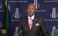 Screengrab of Governor Lesetja Kganyago delivering the MPC statement, 24 Sept 2023 - SA Reserve Bank on YouTube

