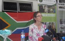 Yolande Korkie attends a press conference in Johannesburg after being held captive in Yemen on 16 January 2014. Picture: Govan Whittles/EWN